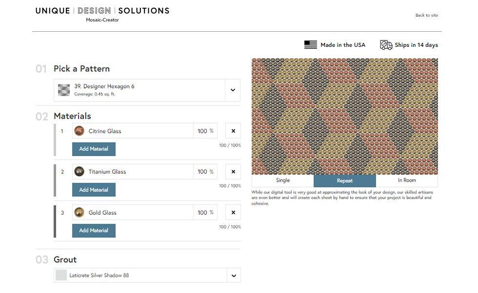 Mosaic Creator - Review Repeating
