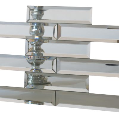 Clear Mirror 2″ x 8″ Beveled Subway Tile
