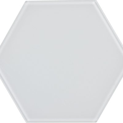 8″ White Hexagon Tile