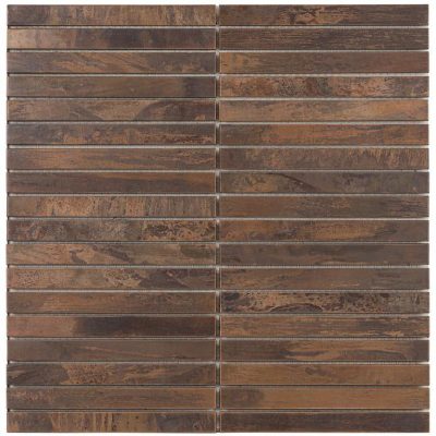 Antique Copper 5/8″ x 6″ Straight Stack Mosaic
