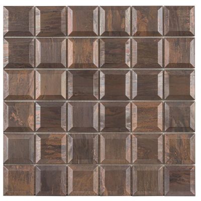 Antique Copper Beveled 2″ x 2″ Mosaic