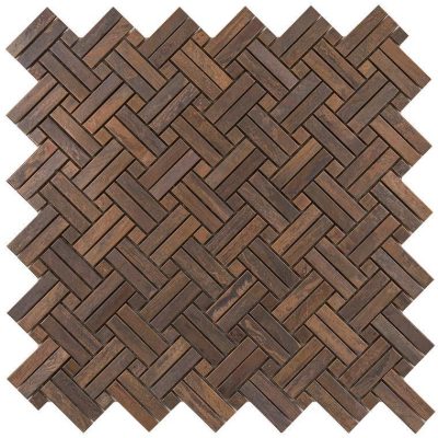 Antique Copper 2By Basketweave Mosaic