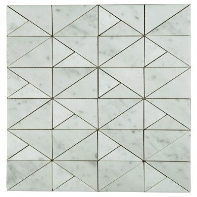 Carrara View Point Marble Mosaic