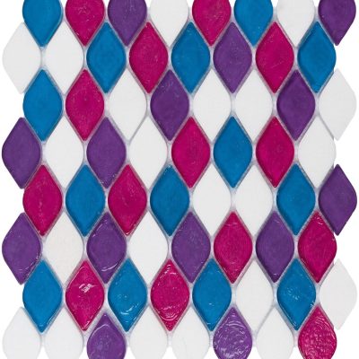 Moroccan Rose Falling Leaves Mosaic