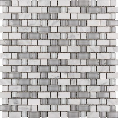 White Fossil 5/8″ Combo Mosaic