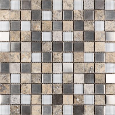 Silver Lining 1″ x 1″ Mosaic