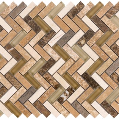 Amber Sway Herringbone Mosaic