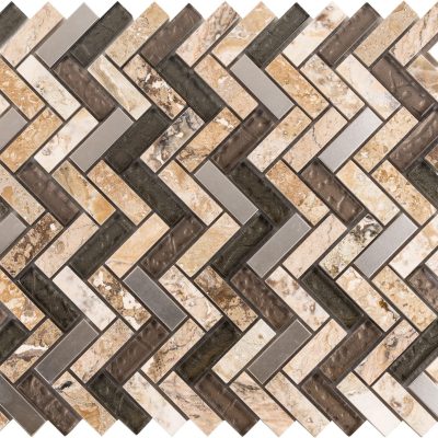 Platinum Ravine Herringbone Mosaic