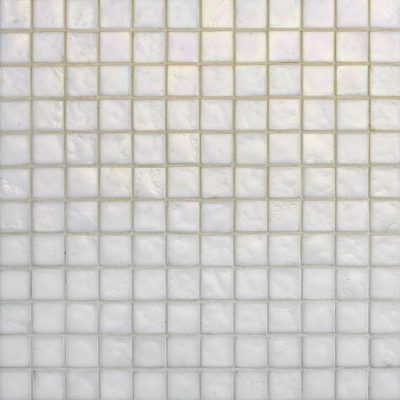 White Irid 1″ x 1″ Mosaic