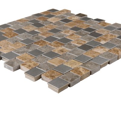 Frosted Birch 1″ x 1″ Offset Mosaic