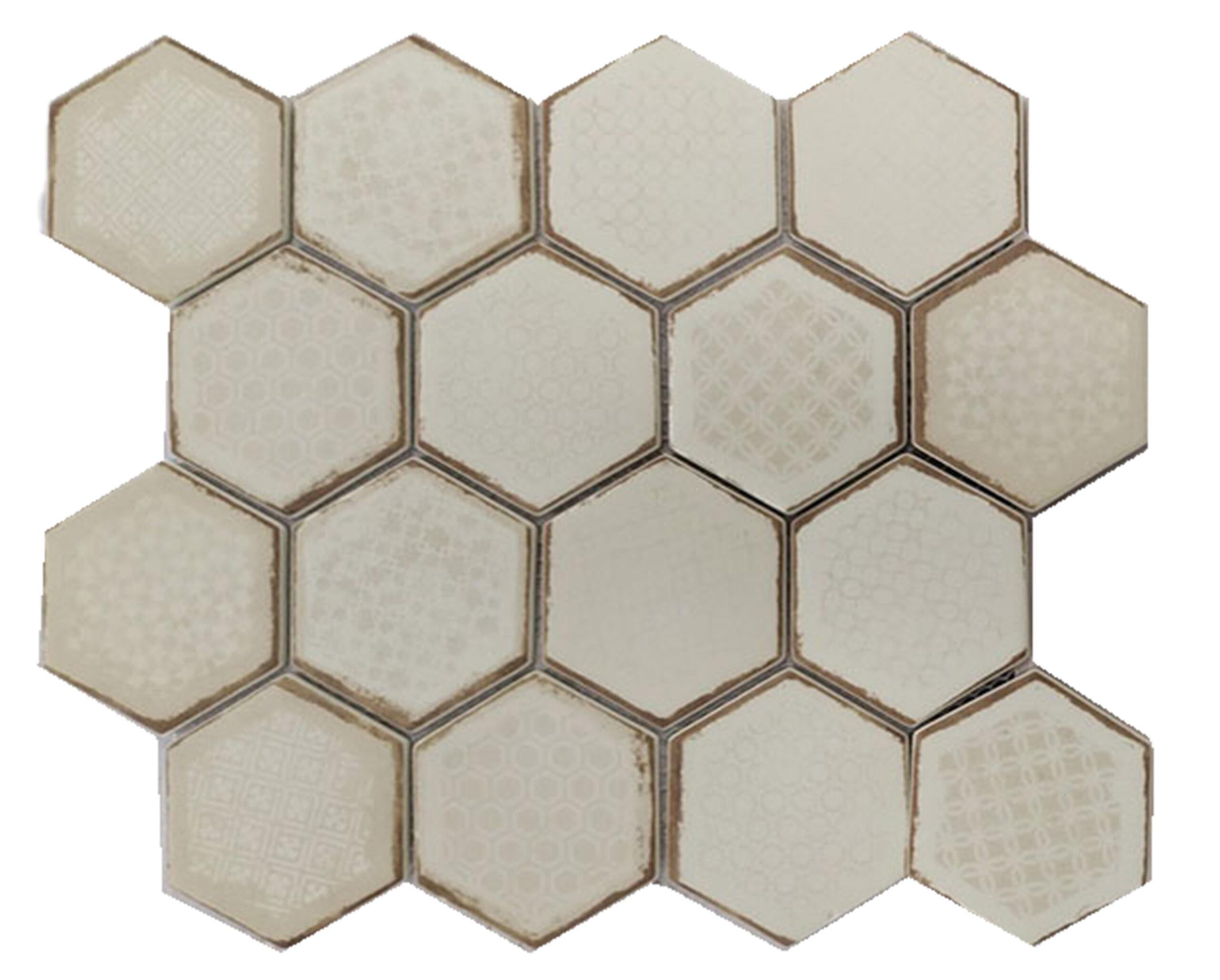 417-520 Froth Firenze Hexagon Mosaic