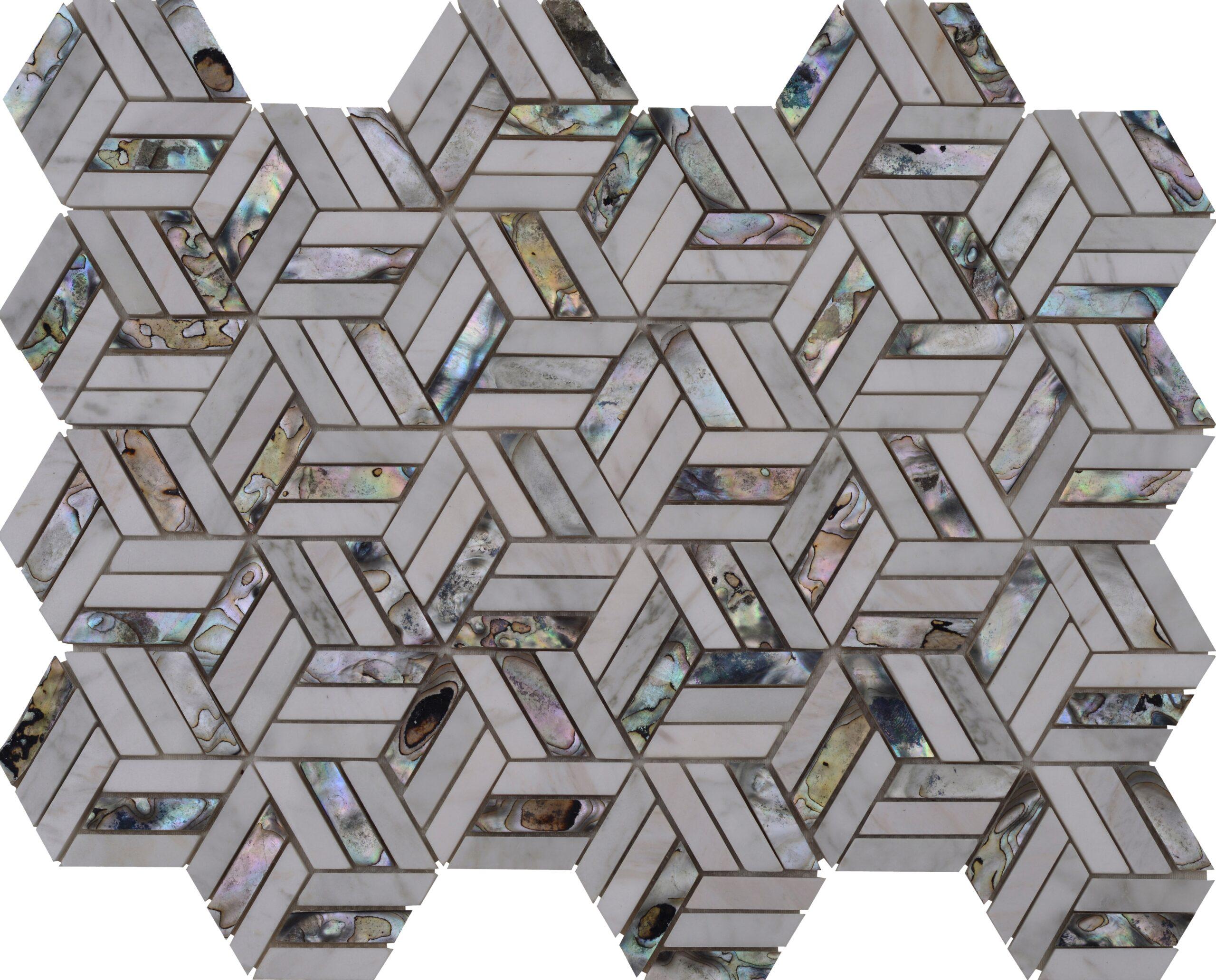 540-540 White Sand Hexagon Mosaic 1 540-540 White Sand Hexagon Mosaic 1