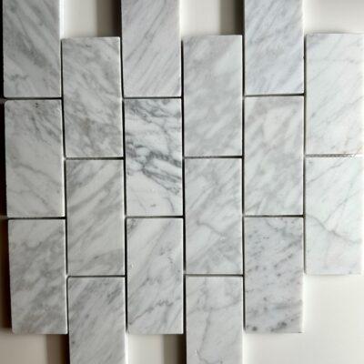 Encino – White Carrara 2″ x 4″ Brickset