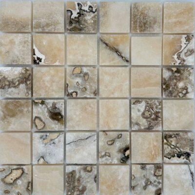 Palisades – Travertine Onyx 2″ x 2″ Straightset