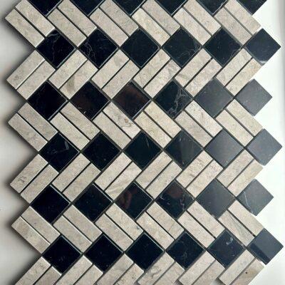 Bisbee- Thala Grey & Nero – Basketweave Combo