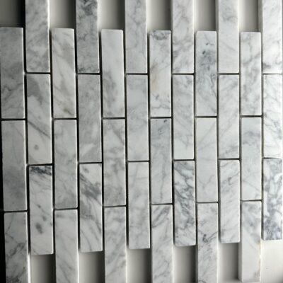 Safford- White Carrara 1″ x 4″ – Brickset / Straightset