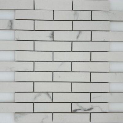 Sedona – Luxury Calacatta 1″ x 4″” – Brickset / Straightset