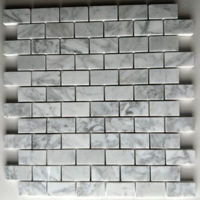 Payson – White Carrara 1″ x 2″ Brickset