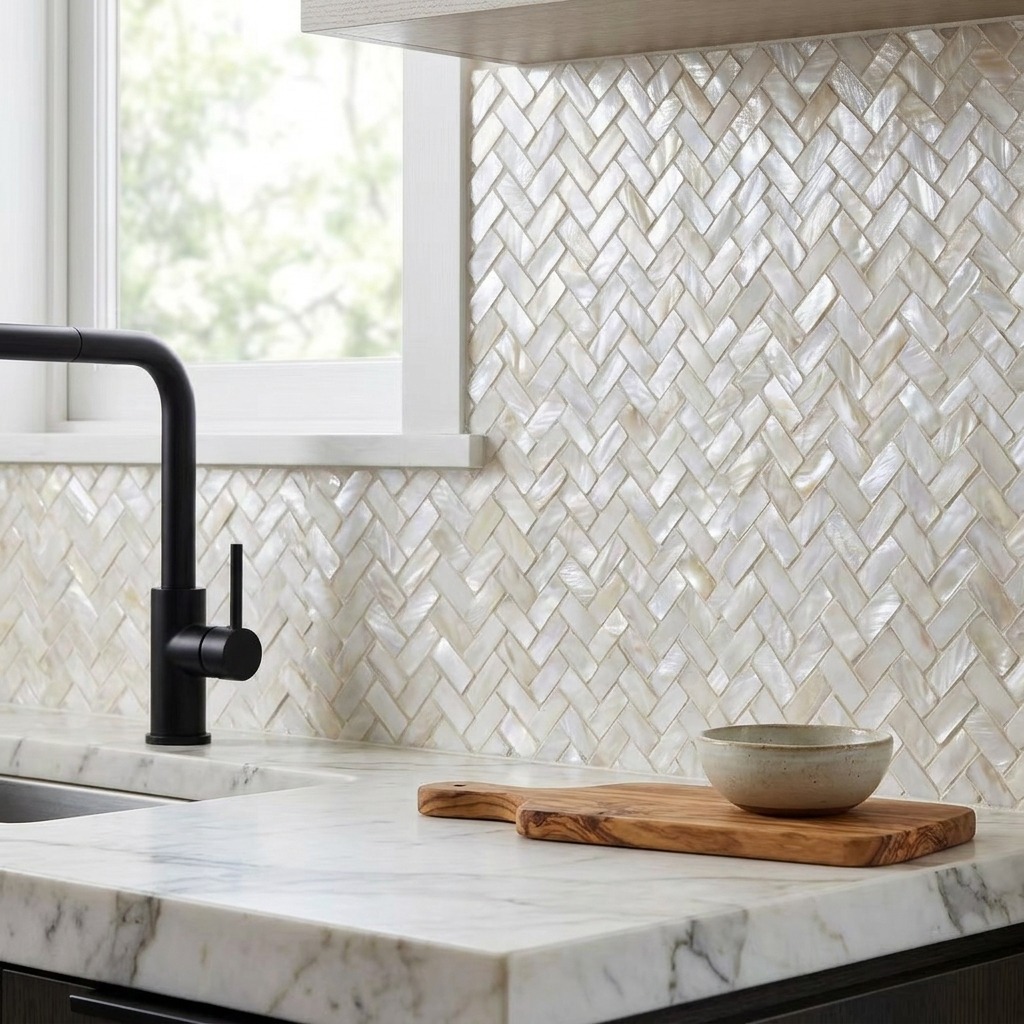 500-205 Woven Tide Herringbone – Natural_Kitchen Scene 1 500-205 Woven Tide Herringbone – Natural_Kitchen Scene 1