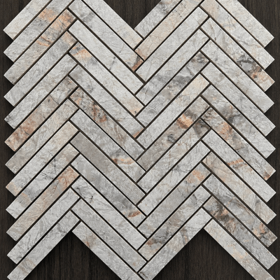 Riverwash White Large Herringbone