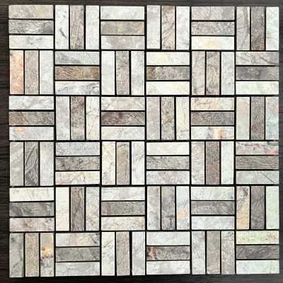 Riverwash White & Grey Parquet