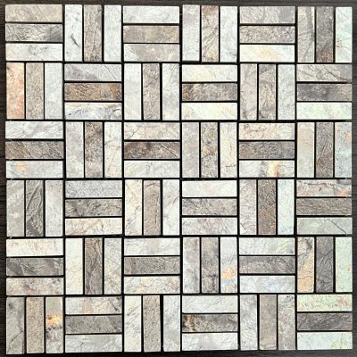 Riverwash White & Grey Parquet