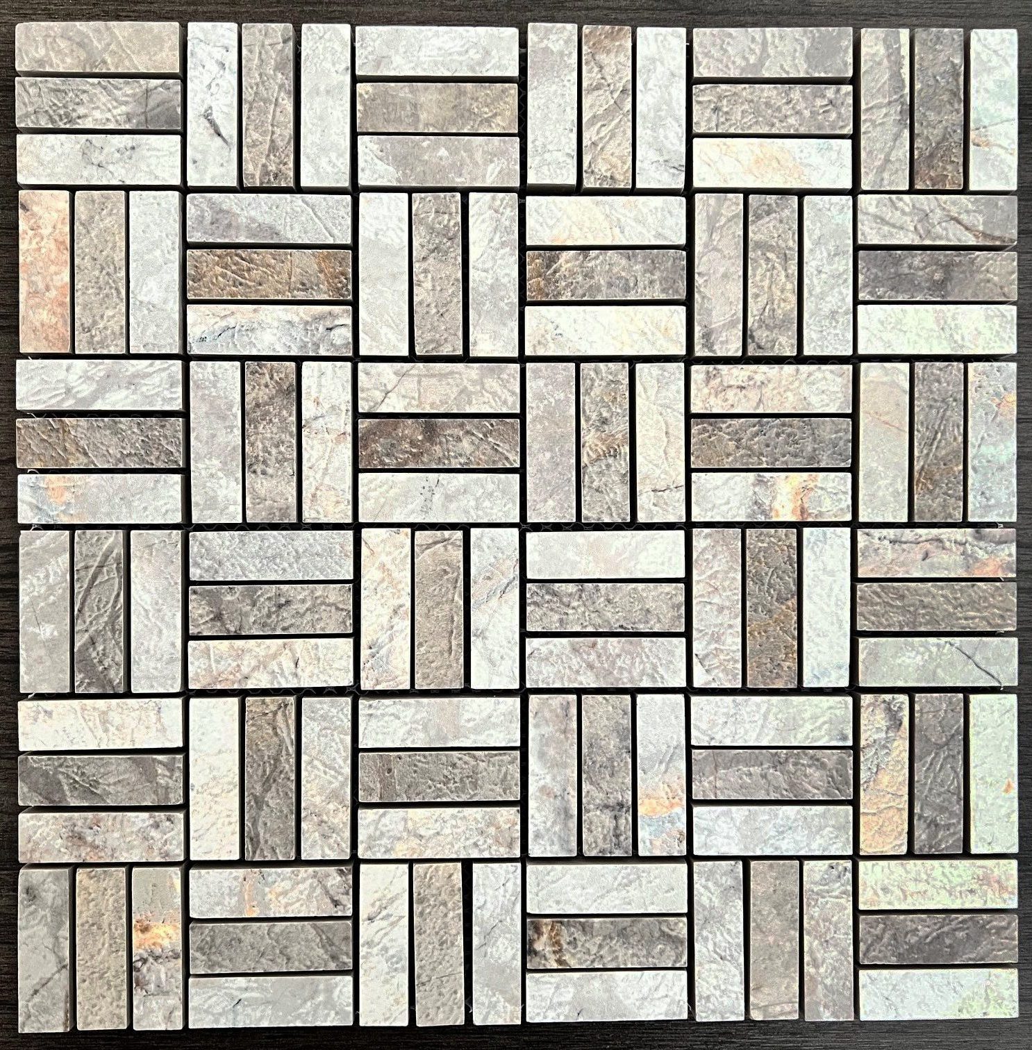 863-826 Riverwash White & Grey Parquet 863-826 Riverwash White & Grey Parquet
