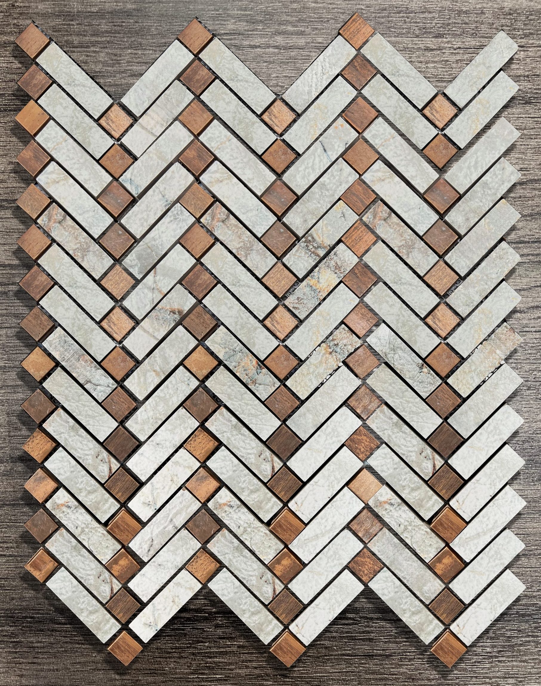 864-680 Riverwash White Stippled Chevron 864-680 Riverwash White Stippled Chevron